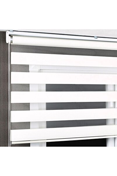BELLATEKS Zebra Perde Beyaz