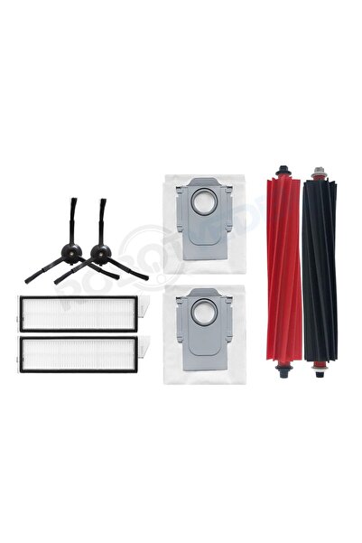 robotyedek Roborock S8 MaxV Ultra - مجموعة أكياس غبار فلتر Hepa مكونة من 8 قطع