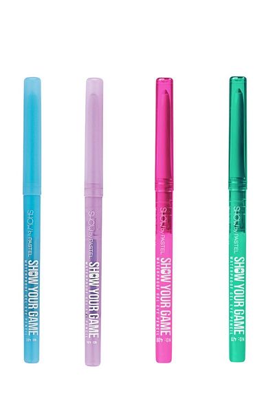 Show by Pastel Water Resistant Gel Eye Liner - Show Your Game Set of 4 408-404-411-403