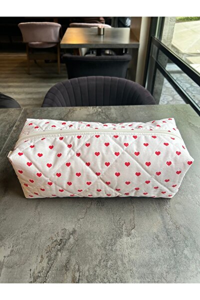 elzripy Сумка для укладання волосся з серцевим візерунком великого розміру