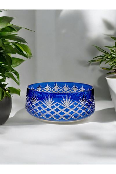 Paşabahçe Footless Handcrafted Decor Cutting Salad/Spirit Bowl