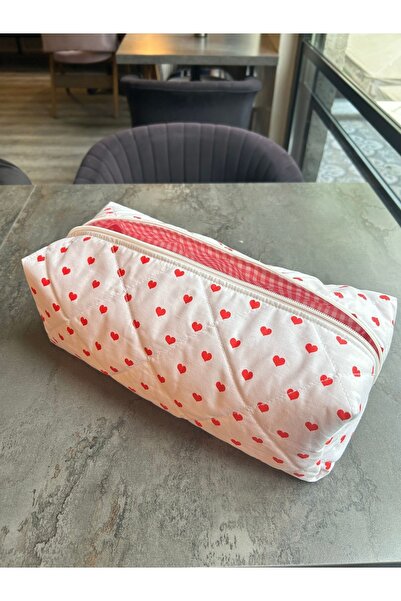 elzripy Сумка для укладання волосся з серцевим візерунком великого розміру