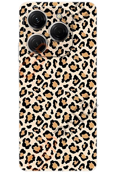 TECNO Spark 20 PRO (KJ6) Uyumlu Kılıf Desen Baskılı Silikon Leopar Desen STK:743 CP-P53zPWh