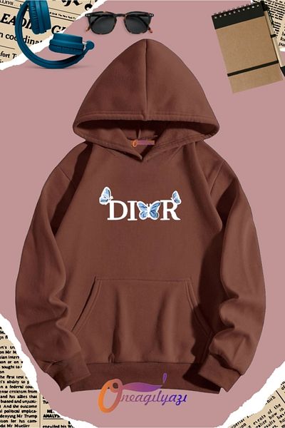 oneagılyazı Brand Printed Hoodie Sweatshirt for Women and Girls