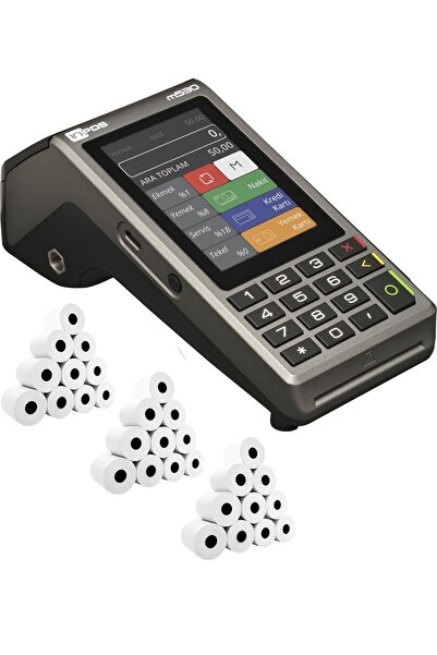 inPOS M530 4g Yeni Nesil Qr Kod & Temassız Ödeme Özellikli Yazar Kasa Pos 30 Rulo Adet Hediyeli