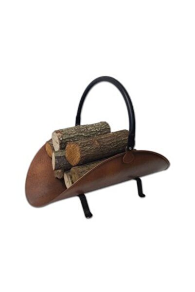 KOCHERHOME Odun Taşıma Sepeti Odunluk Bakır Kaplama