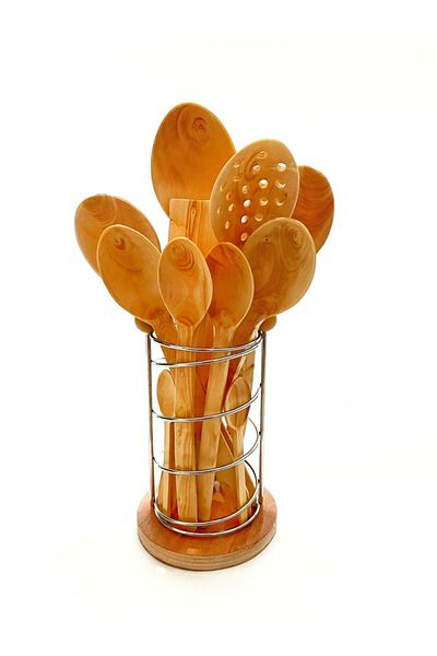 Kitchen Mania 12 Piece Luxury Boxwood Spoon Wooden Spoon Set