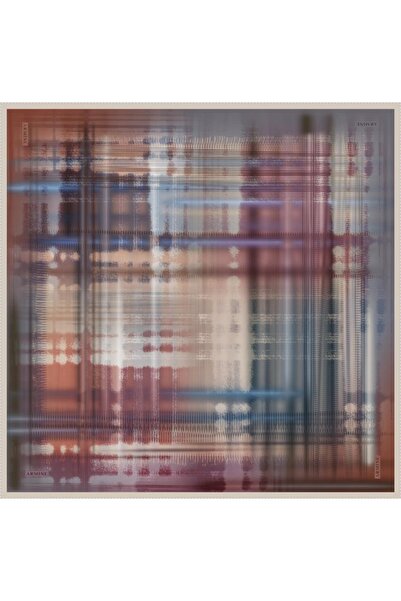 Armine Lacivert Sura Nostalji İpek Eşarp 8323d