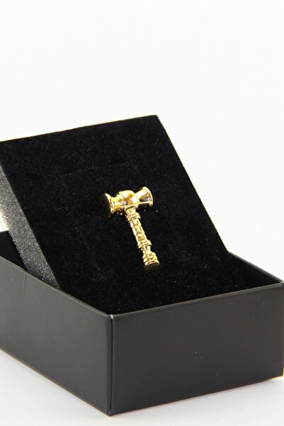 Zaim Aksesuar Gold Hakim Tokmağı Broş 309