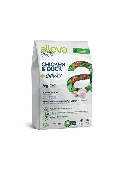 ALLEVA Holıstıc Tavuk & Ördek Yetişkin Kedi Maması 1.5 kg