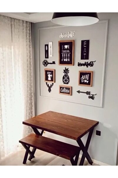 AHŞAPDÜNYASI Kahverengi Mutfak Pano Tabloları