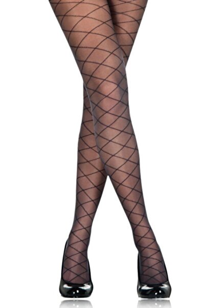 Penti جوارب طويلة نسائية بنية منقوشة بنمط البقلاوة