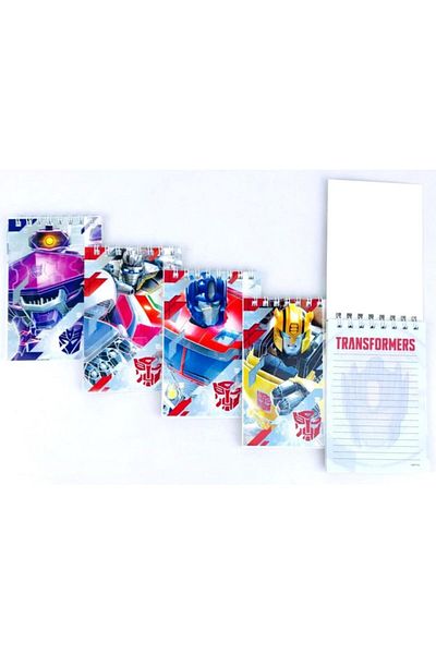 Gıpta 40 Sheets A7 Transformers Spiraled Striped Memo Pad 5776