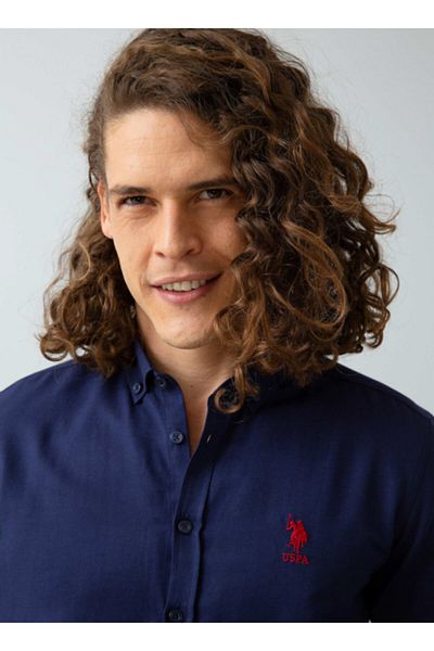 U.S. Polo Assn. Cămașă pentru bărbați bleumarin