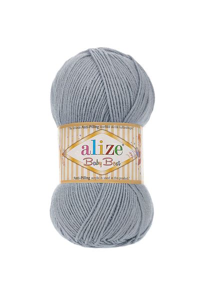 Alize Cod de culoare gri argintiu - Baby Best Hand Knitting Fire Fire: 119