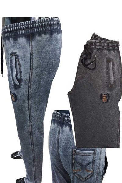 POLOPEPE Men's Gray Large Size Sweatpants