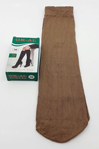 ORAL Women's Bronze Thick Mousse 12 Pieces 38 Knee High Socks