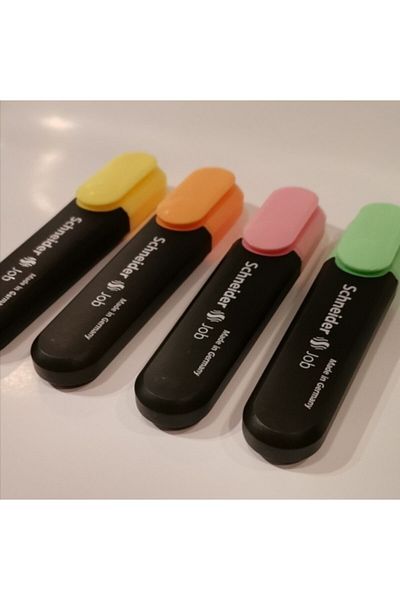 Schnieder Schneider Job Pastel Highlighter Pen Set of 4