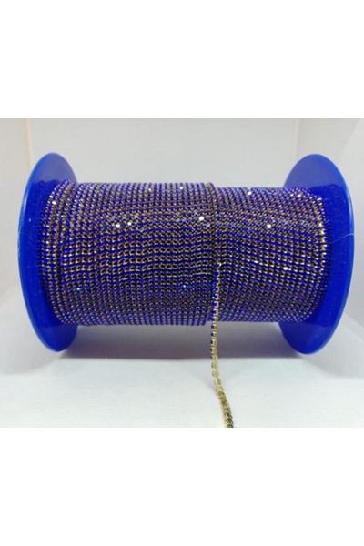 yiğit aksesuar Saks Blue Crystal Tight Strip Ss8 2mm 1 Ball 50 mt