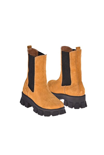 Moosefield Women's Tan Genuine Leather Boots