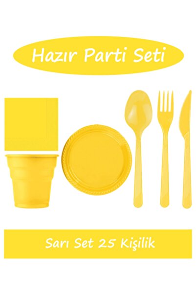 Bursa Pazarı Yellow Party Set for 25 People