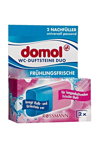 DOMOL Wc Kokusu Blok 2x40gr Yedek Bahar Ferahlığı