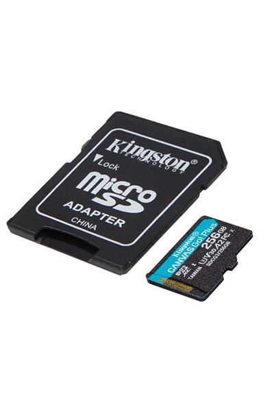Kingston بطاقة ذاكرة Microsd Canvasgoplus سعة 256 جيجابايت Sdcg3/256 جيجابايت