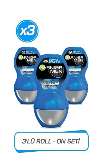 Garnier Men Ekstra Ferahlık Roll-on X3