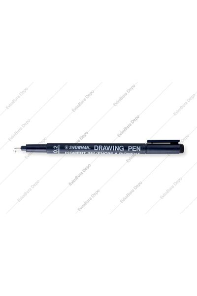 Snowman Technical Drawing Pen 0.1 Mm Black Ft 700d