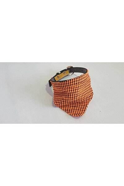 Elite Turuncu Kumaş Fularlı 1 Cm Tasma