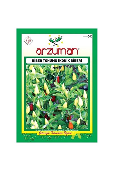 Arzuman Turşuluk Konik Biberiye Biber Tohumu-5 Gram