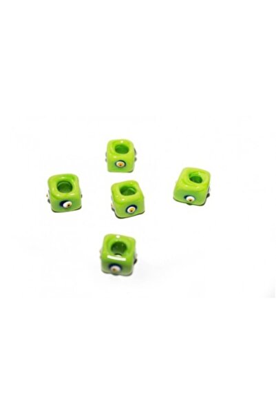 Prestij Boncuk Svetlozelene ručno izrađene perle za zlo oko, 10 komada