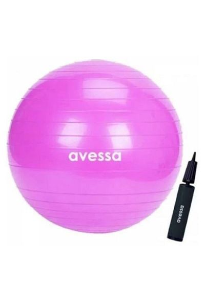 AVESSA 75 cm Pilates Ball Pink with Pump