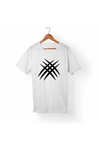 Alfa Tshirt Unisex Λευκό εμπριμέ T-Shirt