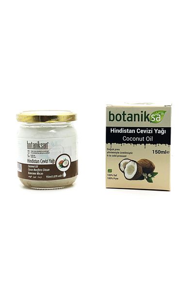 botaniksan Coconut Oil 150gr Cold Pressed, Pure, Natural, No Additives