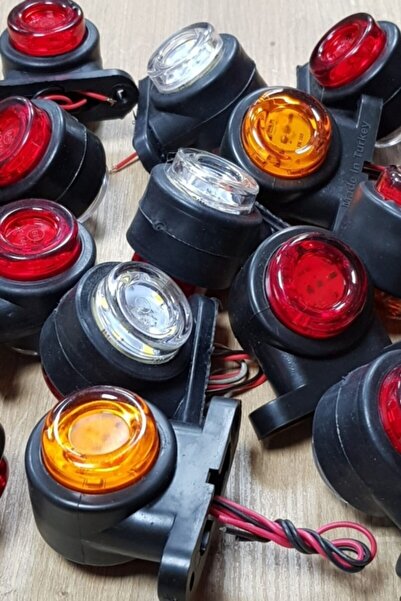 Sedef Mini Star Takoz Led Lamba 12-24 Volt Kırmızı Beyaz 5 Adet