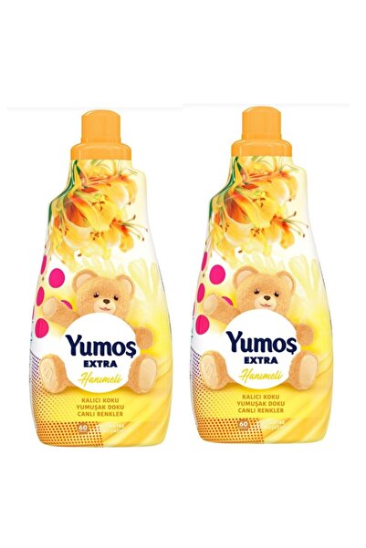 Yumoş Extra Hanımeli Konsantre Çamaşır Yumuşatıcı 1440 Ml 60 Yıkama - 2 Li Set.