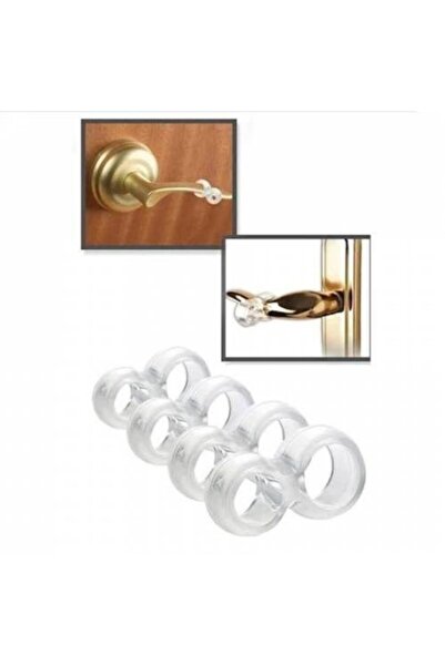 Hırdavat Opritor pentru mâner ușă din plastic 4 buc. Opritor pentru fereastră...