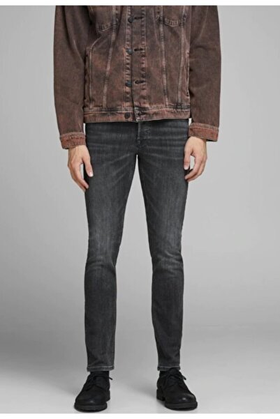 Jack & Jones Ανδρικό μαύρο τζιν παντελόνι Glenn Model Slim Fit 12159030