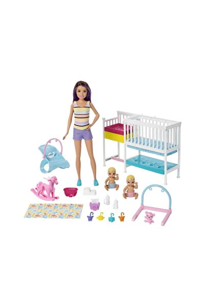 Barbie Barbıe Bebek Bakıcısı Skıpper Uyku Eğitimi Oyun Seti
