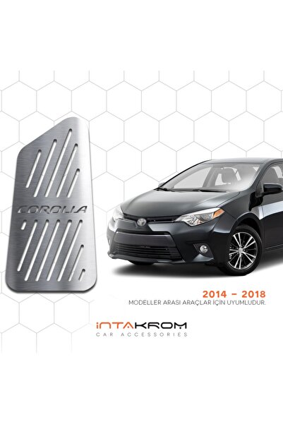 İntachrom Toyota Corolla Krom Ayak Dinlendirme Pedalı -2014 - 2019
