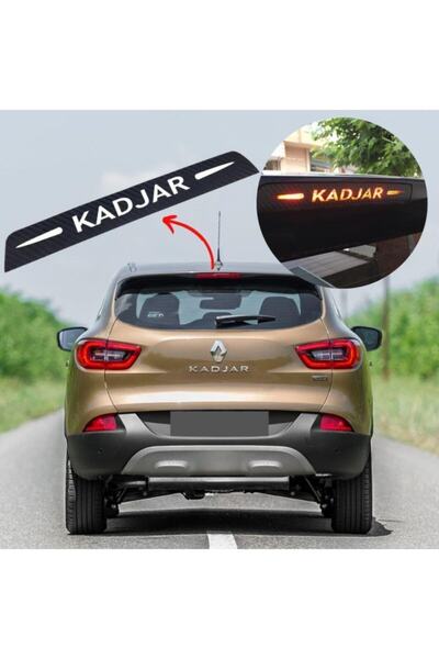 Carmind Renault Kadjar Karbon Arka Fren Stop Lambası Sticker
