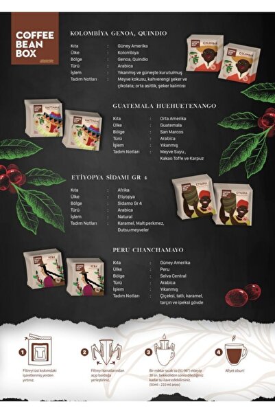 Altıntelve Coffee Bean Box Guatemala Filtre Kahve 10 Gr