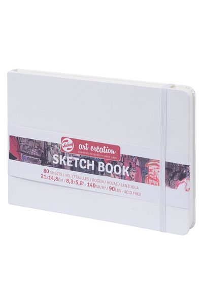 Talens Sketchbook Hard Cover Sketch Drawing Book 15x21 Cm.140 Gr 80 Yp White