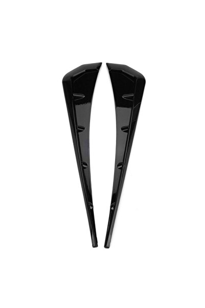 Carmind Honda Civic Fc5 Yan Çamurluk Venti Piano Black (2 Adet)
