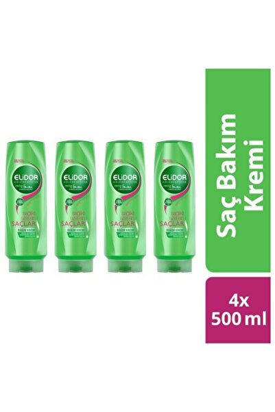 Elidor Sağlıklı Uzayan Saçlar Bakım Kremi 500 Ml X 4 Lü Set