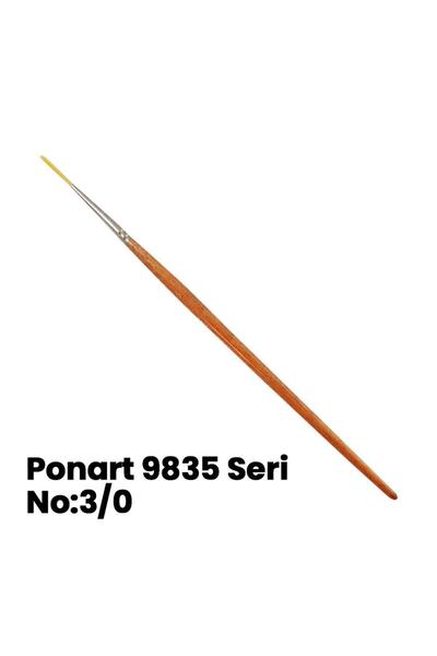 Ponart 9835 Seri Round Long Çizgi Fırçası No 5/0