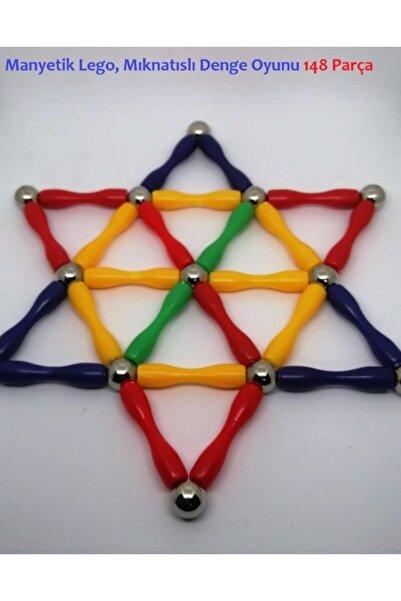 Genel Markalar 37 Parça Manyetik Zeka Yapı Oyuncak Çocuk Kız Erkek Mıknatıslı...