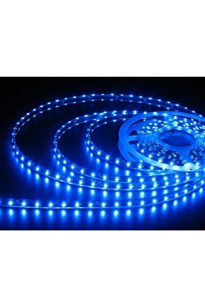 Led Hıghtek Şerit Dış Mekan 24 Volt 5mt Mavi Silikonlu Ce Rohc Belgeli 3 Cipli