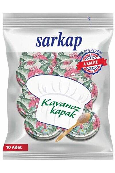 Sarkap Desenli Kavanoz Kapağı 1 Paket (Paket Içinde 10 Tane Kapak Vardır)